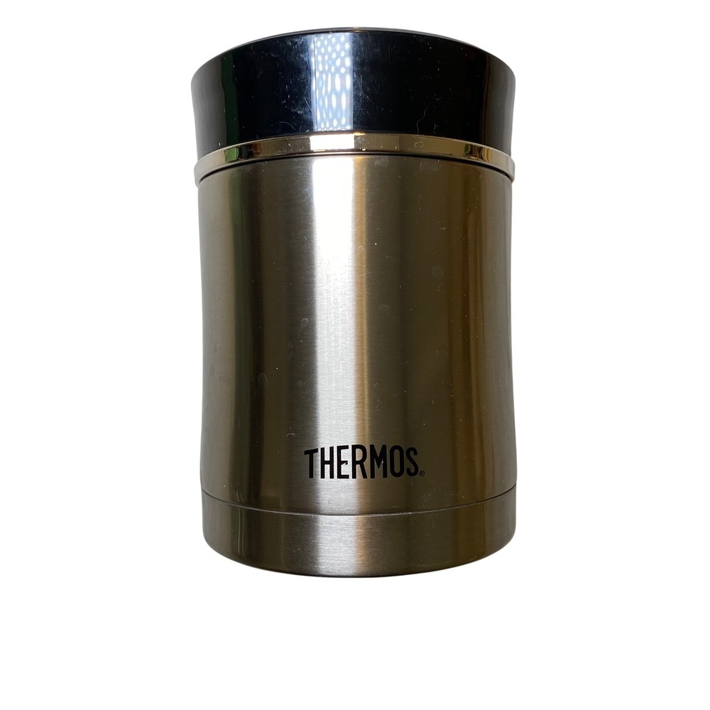 Thermos Stainless Steel Vacuum Food Jar Wide‎ Mouth Insulated Container 16 Oz